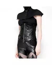 Faux Leather Corset