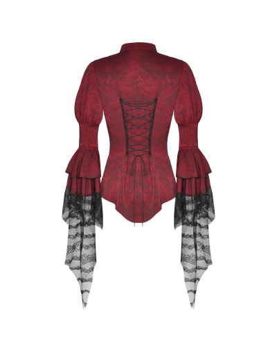 Camisa Roja Victoriana