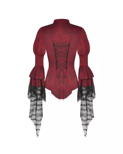 Chemise Victorienne Rouge de la Marque Dark in Love à 55,00 €