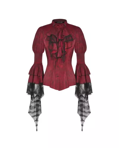 Chemise Victorienne Rouge de la Marque Dark in Love à 55,00 €