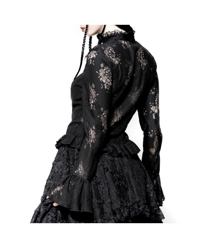 Lace Shirt with Cross
