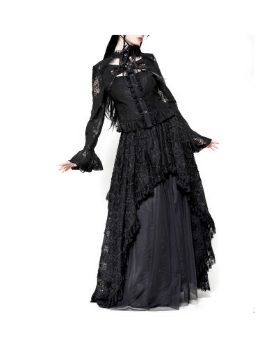 Lace Shirt with Cross