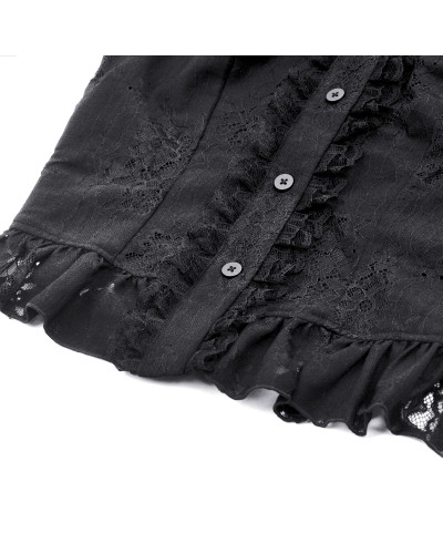 Lace Shirt with Cross