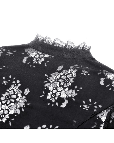 Camisa de Encaje con Cruz