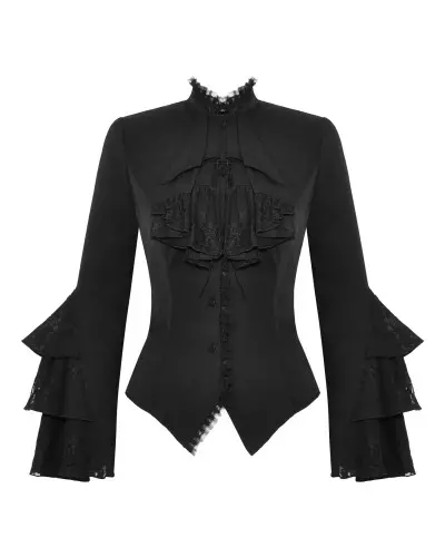 Camisa Vitoriana Preta da Marca Dark in Love por 49,90 €