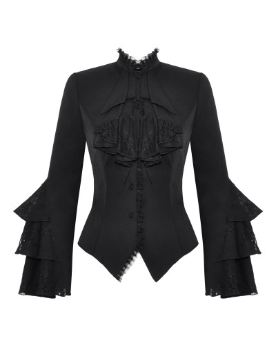Chemise Victorienne Noire