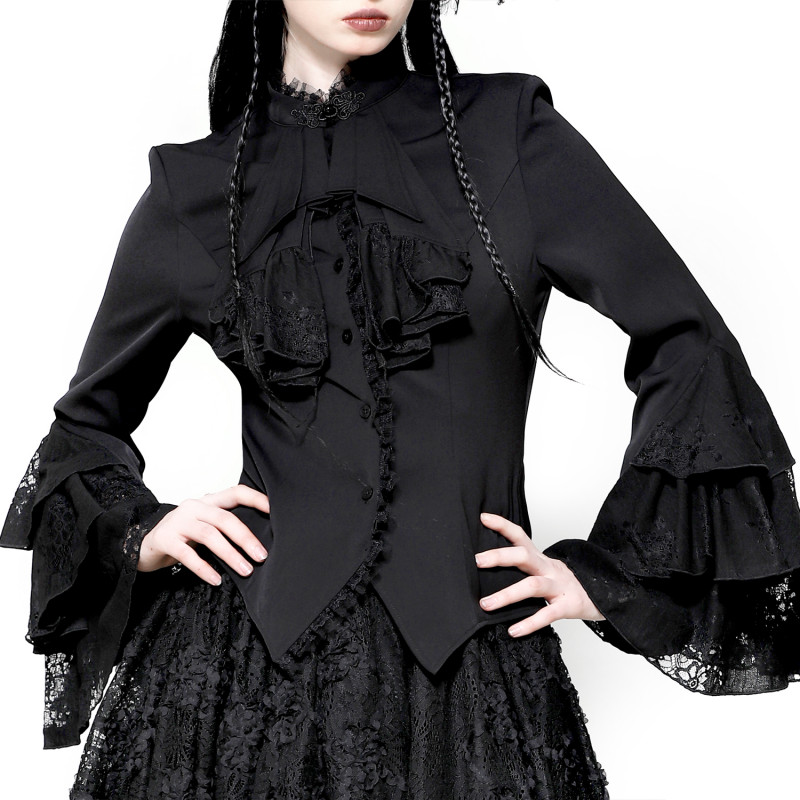 Camisa Victoriana Negra