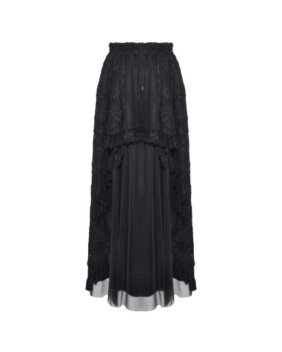 Long Skirt with Lace and Tulle