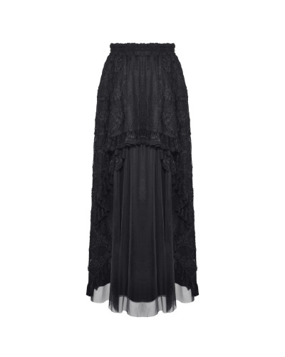 Long Skirt with Lace and Tulle