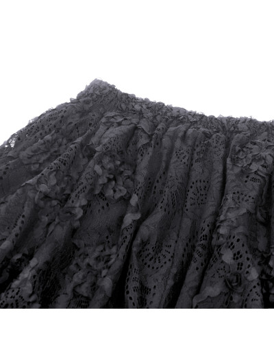 Langer Rock aus Spitze und Tüll