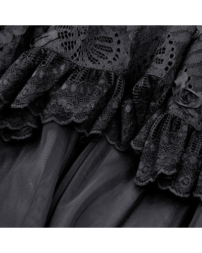 Long Skirt with Lace and Tulle