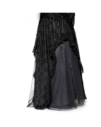 Long Skirt with Lace and Tulle