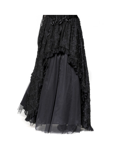 Long Skirt with Lace and Tulle