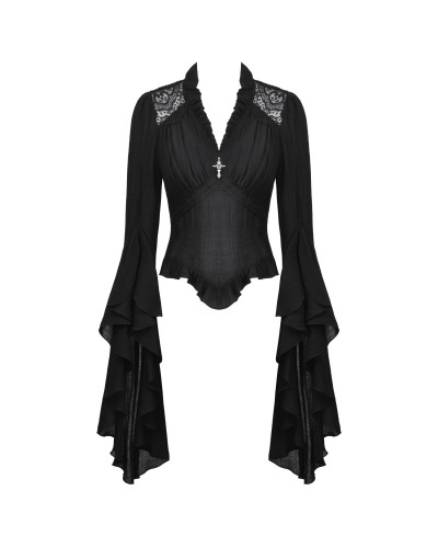 Blusa Mangas Campana