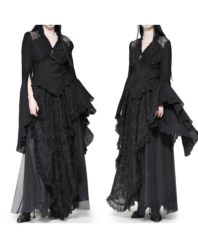Blouse à Manches Évasées