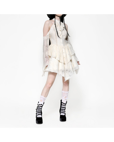 Beiges Kleid