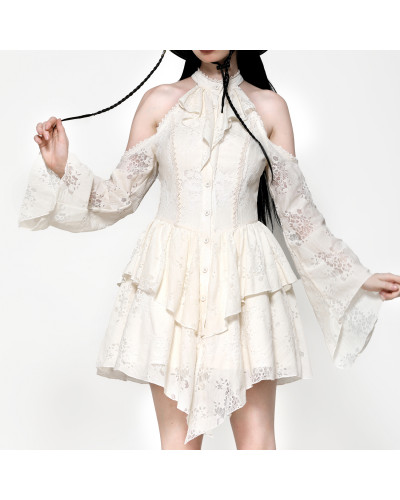 Beiges Kleid