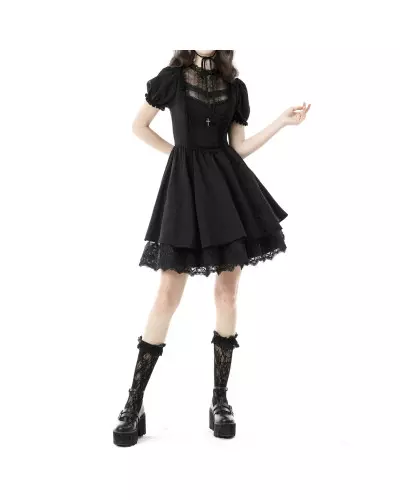 Kleid mit Kreuz der Dark in Love-Marke für 55,66 €