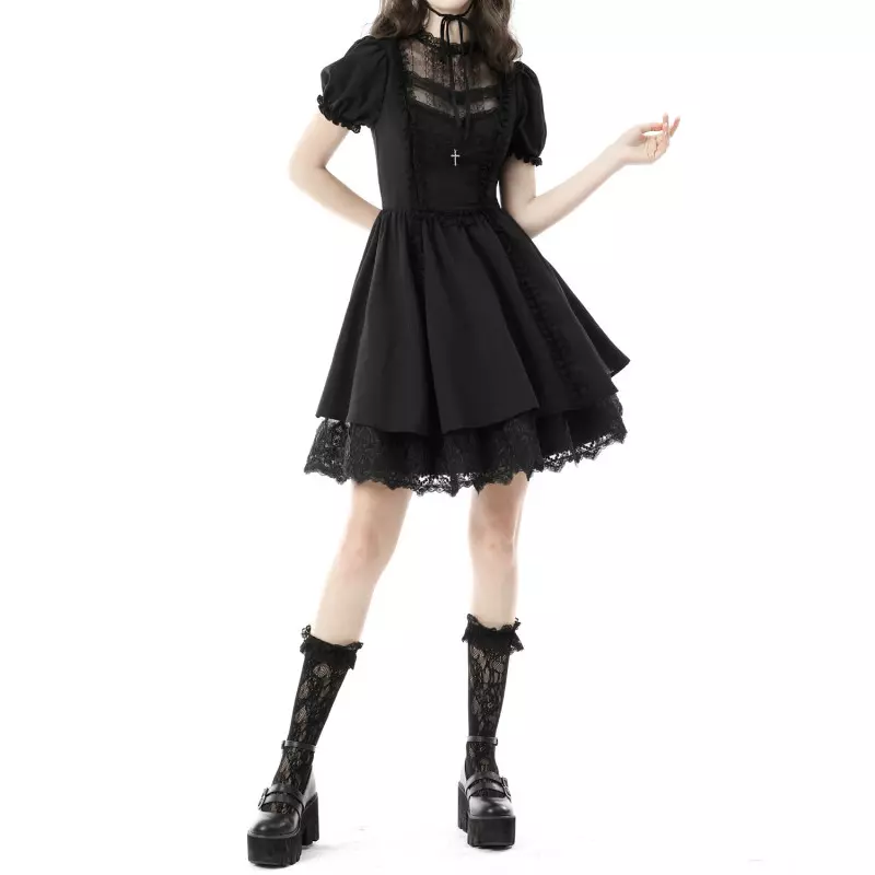 Kleid mit Kreuz der Dark in Love-Marke für 55,66 €