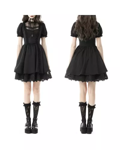 Kleid mit Kreuz der Dark in Love-Marke für 55,66 €