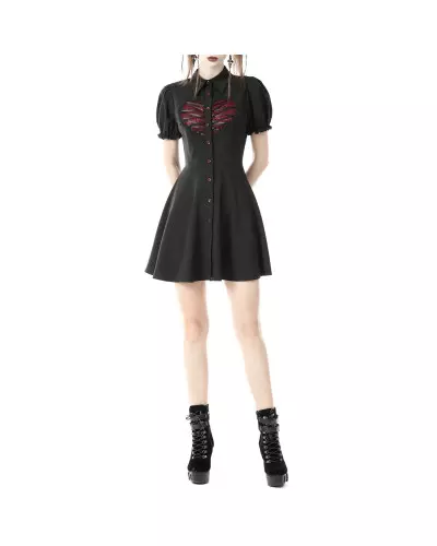 Robe Rouge et Noire de la Marque Dark in Love à 54,45 €