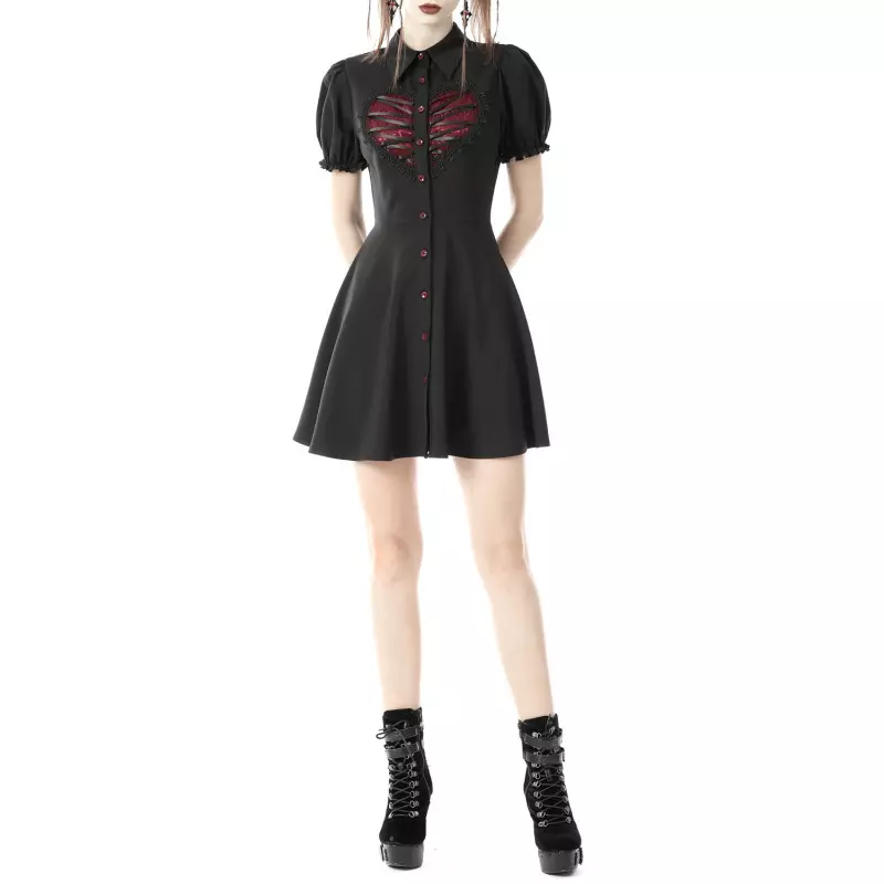 Robe Rouge et Noire de la Marque Dark in Love à 54,45 €