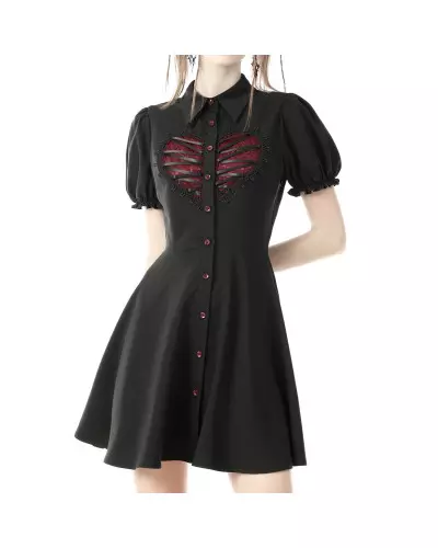 Robe Rouge et Noire de la Marque Dark in Love à 54,45 €