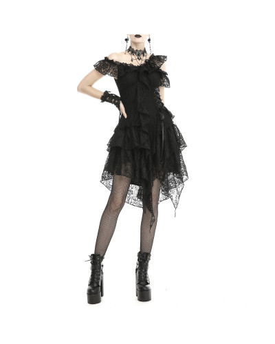VESTIDO DE ENCAJE CORTO