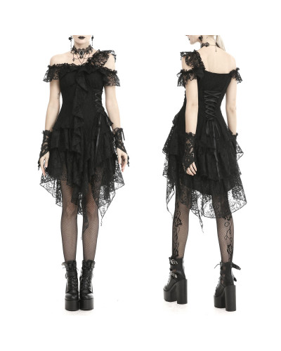 VESTIDO DE ENCAJE CORTO