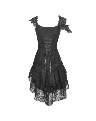 VESTIDO DE ENCAJE CORTO