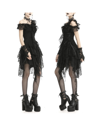 VESTIDO DE ENCAJE CORTO