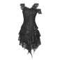 Asymmetrisches Kleid mit Spitze Asymmetrisches Kleid mit Spitze