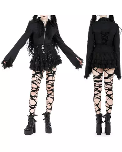 Mini Skirt with Lace from Dark in Love Brand at €48.40