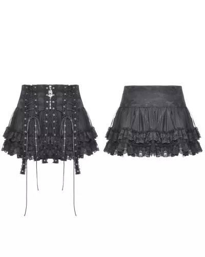 Mini Skirt with Lace from Dark in Love Brand at €48.40