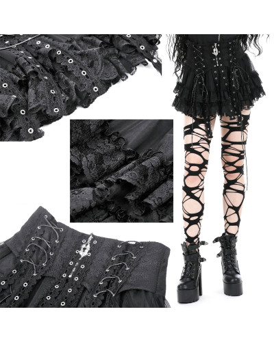 Schwarzer Gothic Minirock