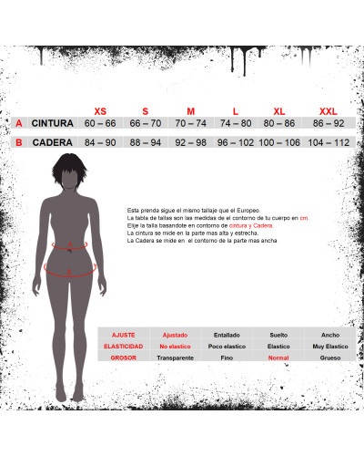 Minifalda Gótica Negra