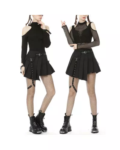 Asymmetrischer Rock mit Tasche der Dark in Love-Marke für 49,60 €