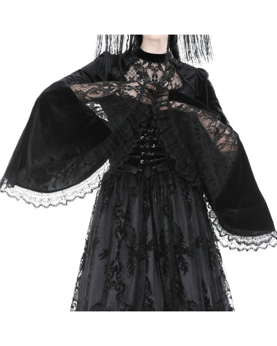 Camiseta Gótica Elegante de Terciopelo