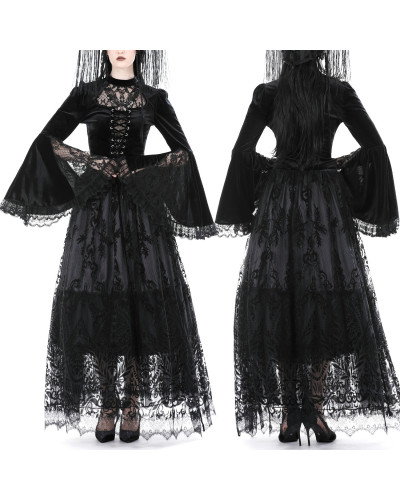 Elegantes Gothic T-Shirt aus Samt