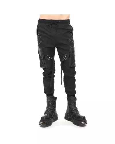 Pantalon Noir avec Poches pour Homme de la Marque Devil Fashion à 75,00 €