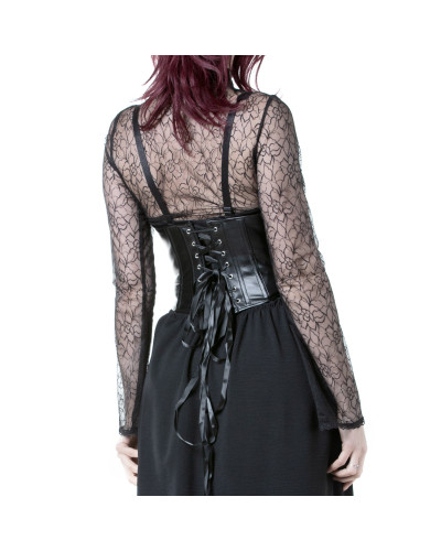 Corset Underbust en simili-cuir