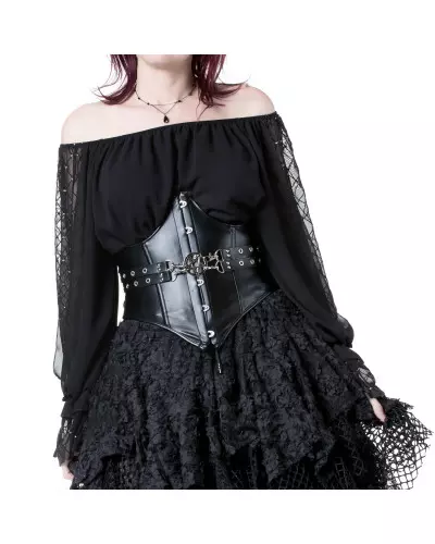 Corset Underbust en simili-cuir de la Marque Gloam à 29,90 €