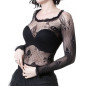 Camiseta de Rejilla con Calaveras Camiseta de Rejilla con Calaveras