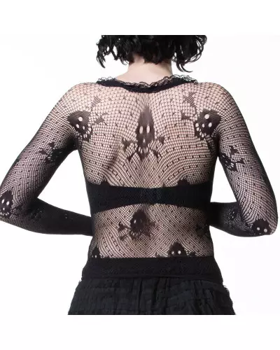 Mesh T-shirt with Skulls from Style Brand at €9.00