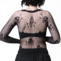 Camiseta de Rejilla con Calaveras Camiseta de Rejilla con Calaveras
