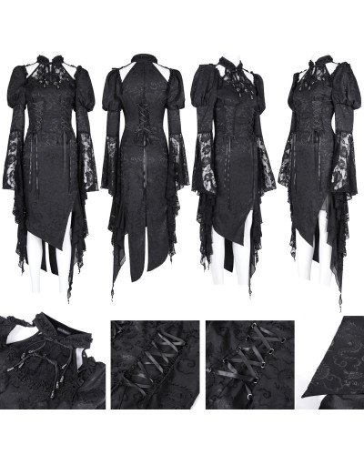 Asymmetric black dress