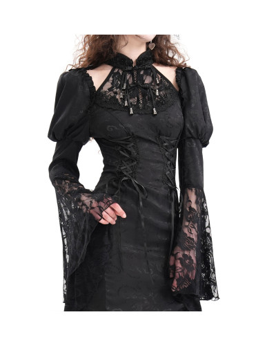 Vestido Asimétrico con Encaje