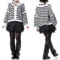 Dual Strickjacke mit Streifen Dual Strickjacke mit Streifen