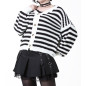 Dual Strickjacke mit Streifen Dual Strickjacke mit Streifen