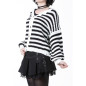 Dual Strickjacke mit Streifen Dual Strickjacke mit Streifen